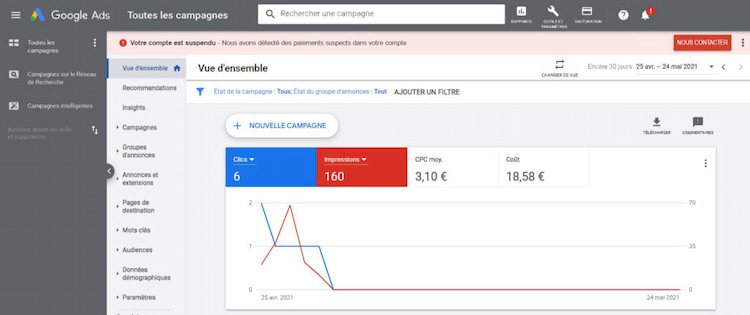 Que faire si vous vous retrouvez avec un compte Google Ads bloqué ?