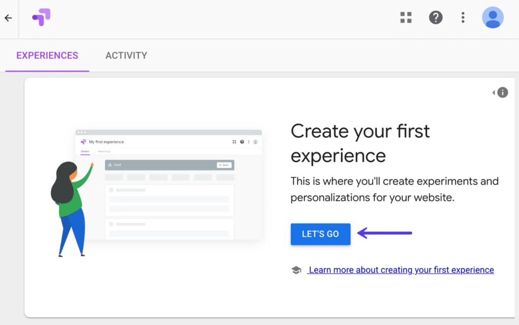 Créer votre première expérience avec Google Optimize dans WordPress