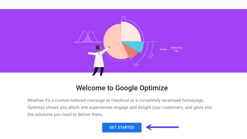 Démarrer Google Optimize dans WordPress